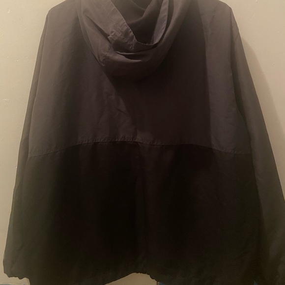 Reebok Snap Button Jacket Black Windbreaker Coach Style Men's XL Lightweight - Picture 5 of 5